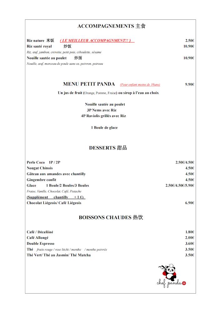 Chef Panda - Menu Image 4